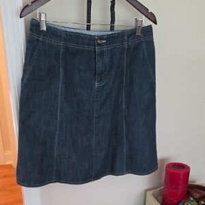 Eddie Bauer Dark Blue A-Line Skirt